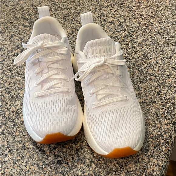 NOBULL White Sneakers; worn once - Picture 1 of 4